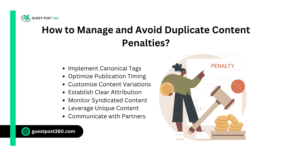 Implement Canonical Tags
Optimize Publication Timing
Customize Content Variations
Establish Clear Attribution
Monitor Syndicated Content
Leverage Unique Content
Communicate with Partners
