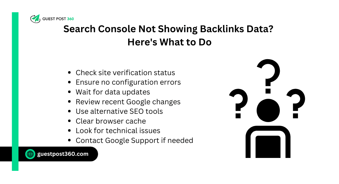 Search Console Not Showing Backlinks Data? Here's What to Do